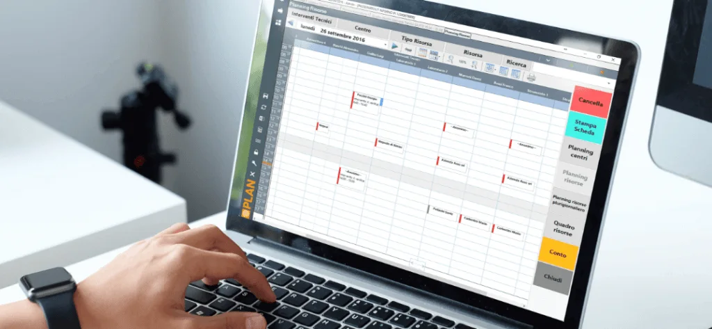 Schermata del software passepartout plan in azione, mostrando le sue funzionalità di gestione e pianificazione.