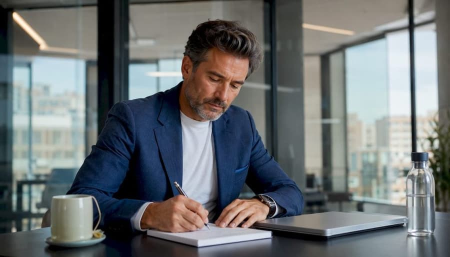 Migliori ERP italiani per PMI: come scegliere quello giusto 1 Un imprenditore italiano annota le sue considerazioni su un sistema ERP, valutando come potrebbe ottimizzare la gestione aziendale.