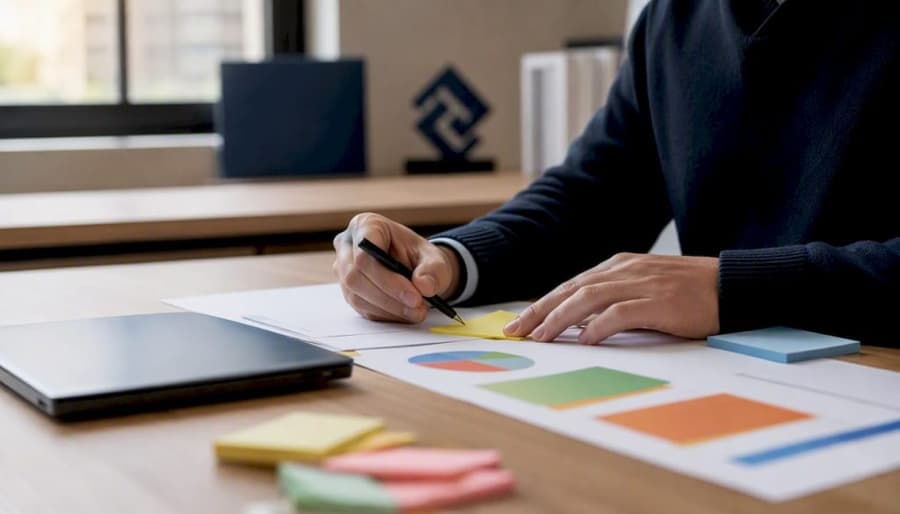 HR integrato all'ERP per PMI: guida pratica per responsabili HR 1 Mani che sistemano grafici e schemi relativi alla gestione delle risorse umane e ai sistemi ERP.