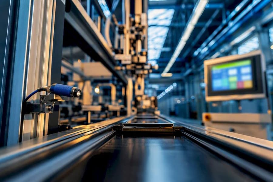 Migliorare l'OEE in produzione: guida pratica per i responsabili 1 Linea di produzione industriale in attività