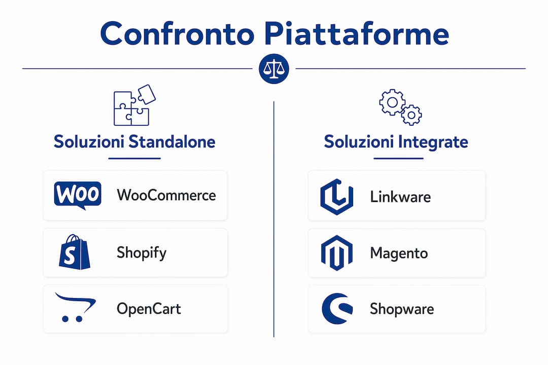 Infografica: le migliori piattaforme e-commerce a confronto per le piccole e medie imprese
